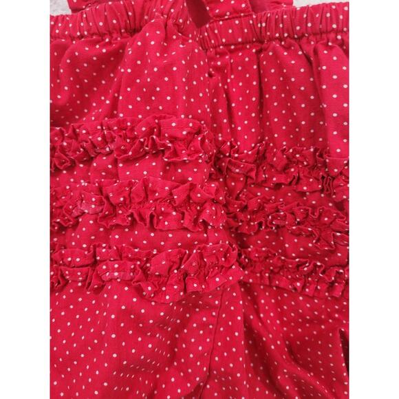 Janie and Jack‎ Red Polka Dot Baby Girl Bubble 6-12 Months Ruffle Butt #5 - Picture 3 of 4